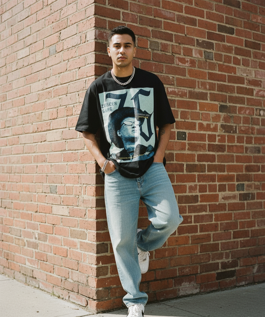 𝙕𝙪𝙗𝙚𝙚𝙣 𝙂𝙖𝙧𝙜 𝙍𝙚𝙩𝙧𝙤 𝙏-𝙨𝙝𝙞𝙧𝙩 - 𝙗𝙡𝙖𝙘𝙠 𝙛𝙞𝙩