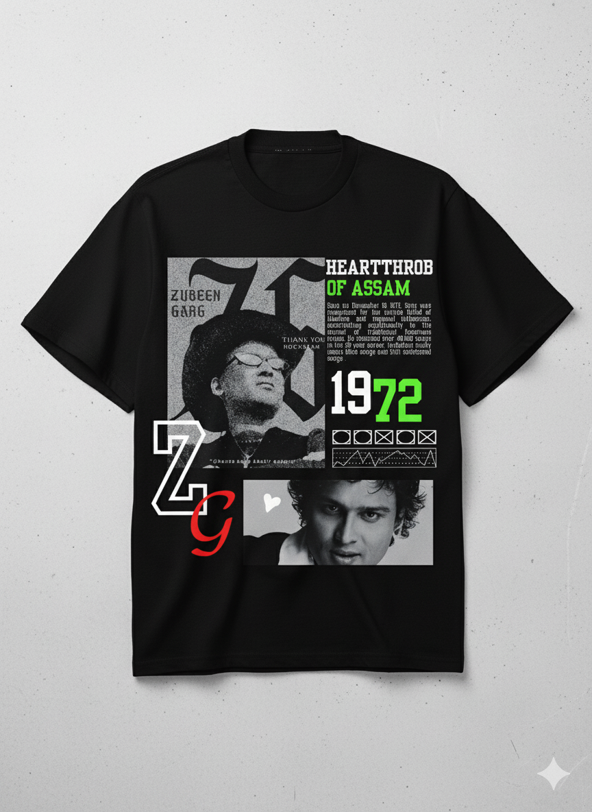 𝙕𝙪𝙗𝙚𝙚𝙣 𝙂𝙖𝙧𝙜 𝙃𝙚𝙖𝙧𝙩𝙩𝙝𝙧𝙤𝙗 𝘽𝙡𝙖𝙘𝙠 𝙋𝙧𝙞𝙣𝙩𝙚𝙙 𝙏-𝙨𝙝𝙞𝙧𝙩