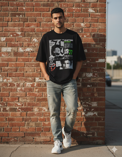 𝙕𝙪𝙗𝙚𝙚𝙣 𝙂𝙖𝙧𝙜 𝙃𝙚𝙖𝙧𝙩𝙩𝙝𝙧𝙤𝙗 𝘽𝙡𝙖𝙘𝙠 𝙋𝙧𝙞𝙣𝙩𝙚𝙙 𝙏-𝙨𝙝𝙞𝙧𝙩